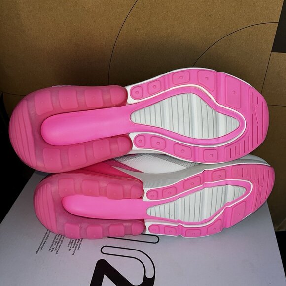 NEW Nike Air Max 270 White Bubblegum Pink Spell HJ3222-104 Women Size 7.5 - Picture 6 of 8